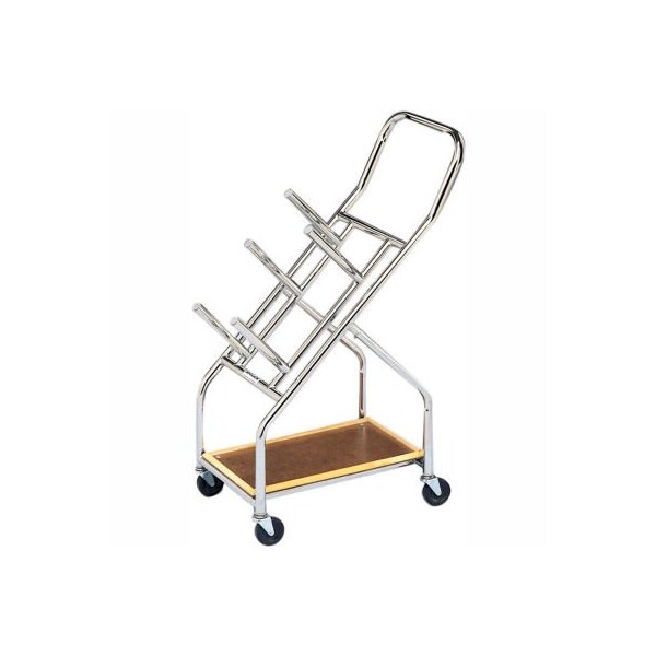 Mobile Cart For Iron Disc Weight Plates, 350 lb. Capacity, 23-1/2"L x 14"W x 43"H